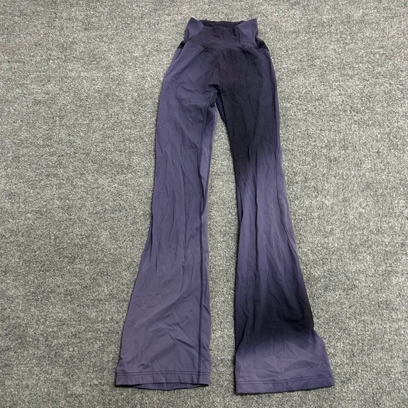 Alphalete Pants - Alphalete Flare Leggings Womens Size XS Purple High Waisted Contoured Yoga Pants